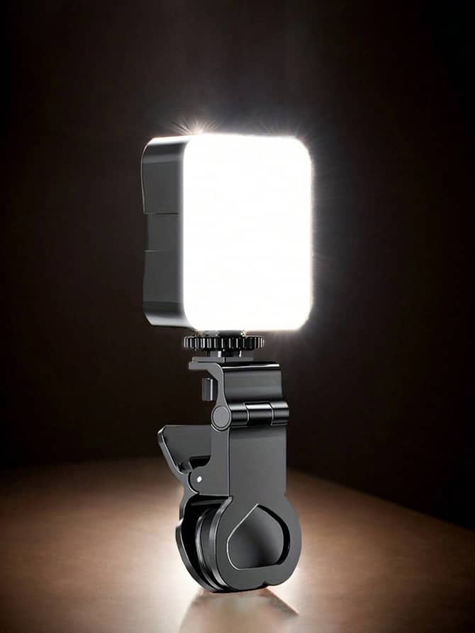 Name : Portable Mini Clip On Fill Light, Selfie Ring Light