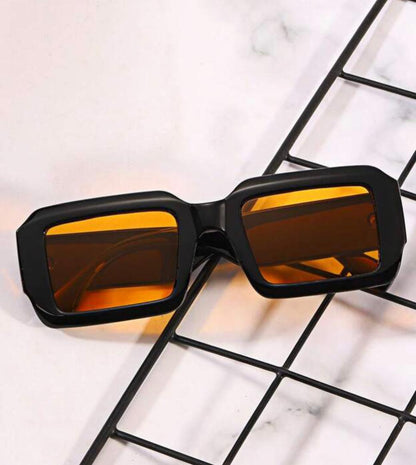 1pc Unisex Pc Frame Square Decorative Glasses Street