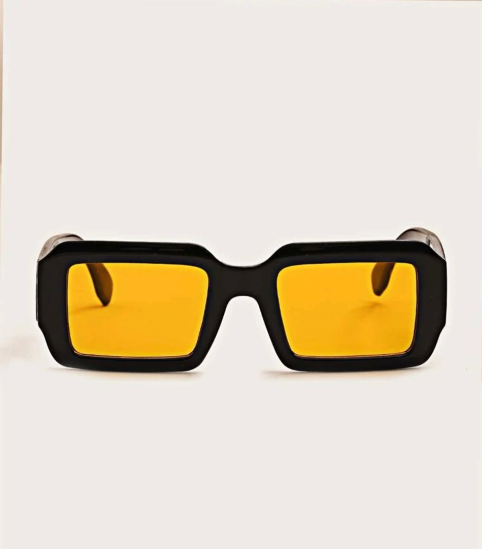 1pc Unisex Pc Frame Square Decorative Glasses Street