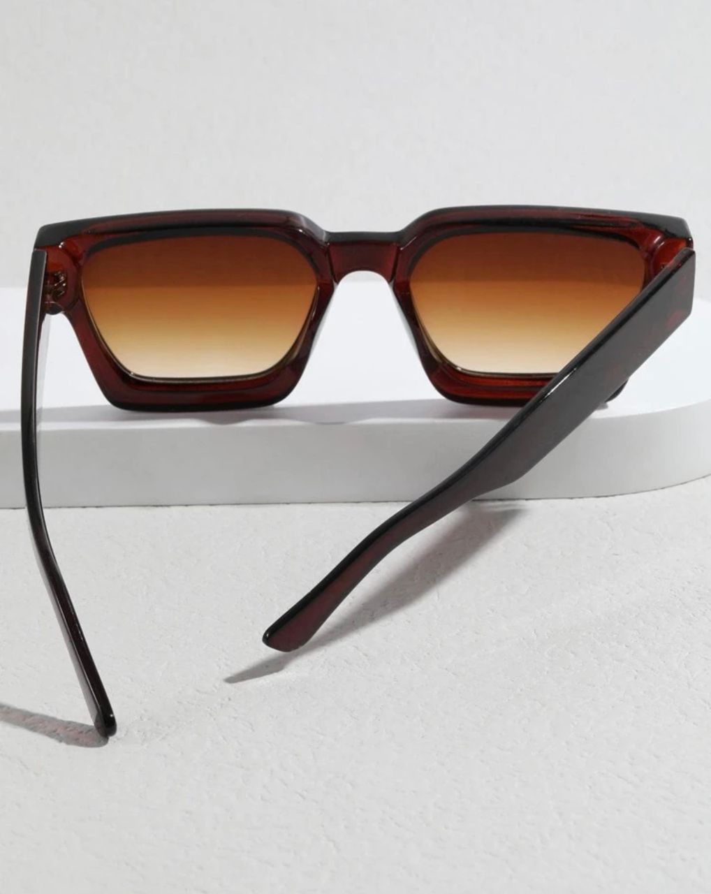 Men Square Frame Fashion Glasses Casual Shades Accessories