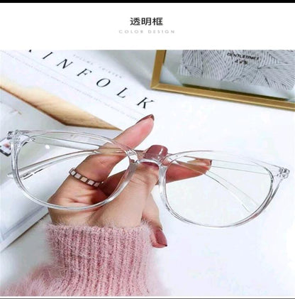 1pc Ultralight Anti-Fog Flat Glasses Frame For Blue-Light Blocking & Radiation Protection, Suitable For No-Makeup Look