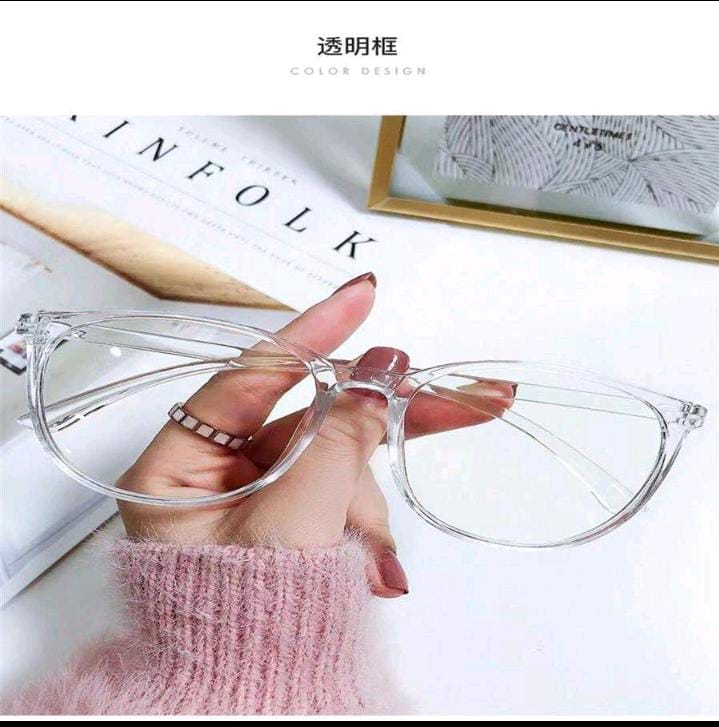 1pc Ultralight Anti-Fog Flat Glasses Frame For Blue-Light Blocking & Radiation Protection, Suitable For No-Makeup Look