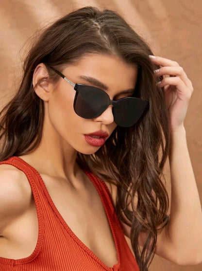 1pair Classic Lens Sunglasses For Outdoor Elegant Sunglasses Beach Sun Glasses