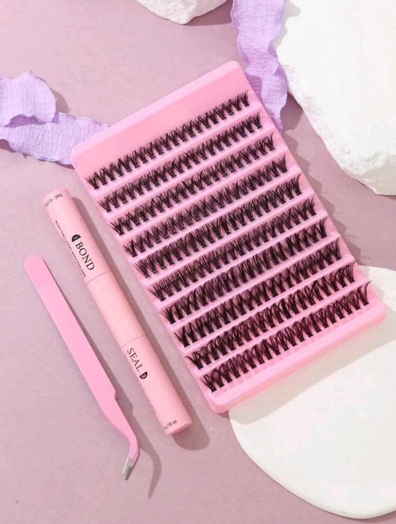 Big Capacity Clustered Fluffy False Eyelashes - 30/40pcs, For Diy Application And Natural 3d Eye Lash Look