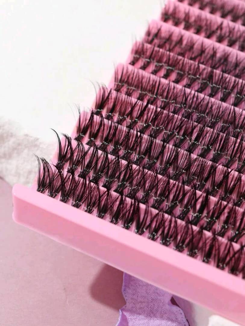 Big Capacity Clustered Fluffy False Eyelashes - 30/40pcs, For Diy Application And Natural 3d Eye Lash Look