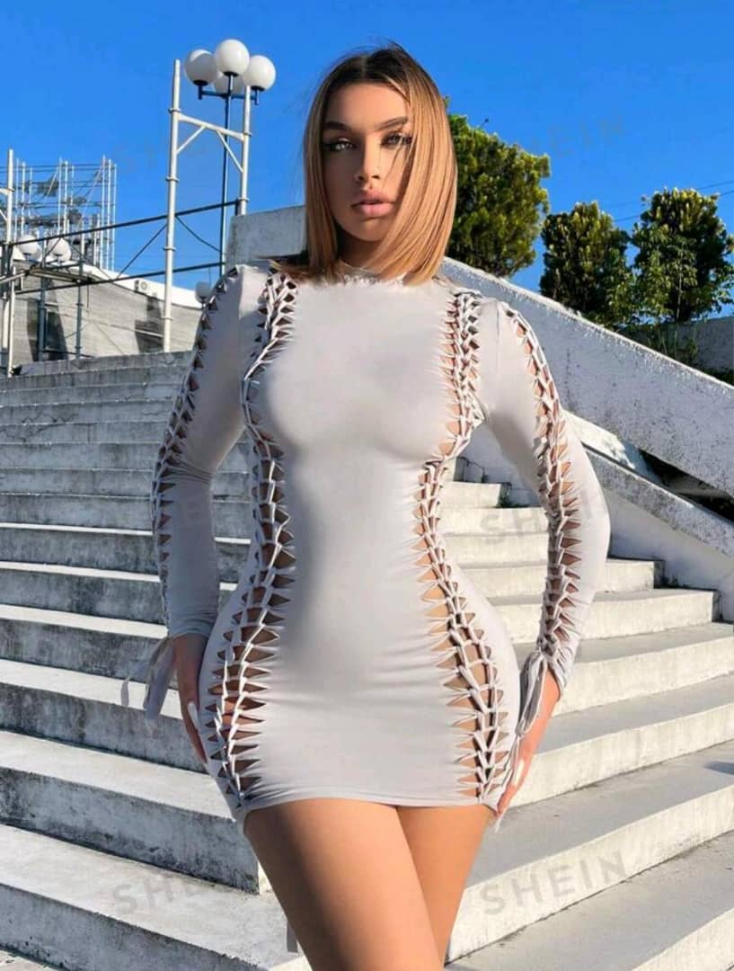 SXY Hollow Out Bodycon Dress