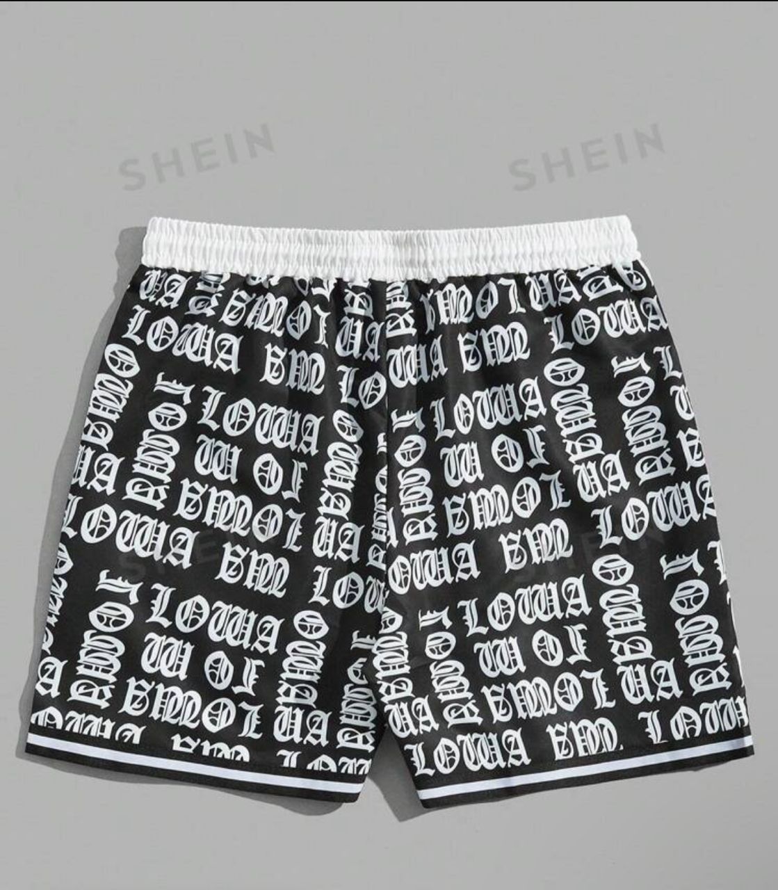 ROMWE Street Life Men Letter Graphic Drawstring Waist Shorts