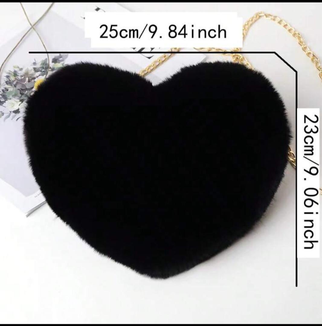 1PC Cute Heart-Shaped Plush Crossbody Bag - Handmade Handbags & Chain Shoulder Bag - Perfect For A Stylish Woman! ,Heart Bag, The Best Valentines' Gift For Her