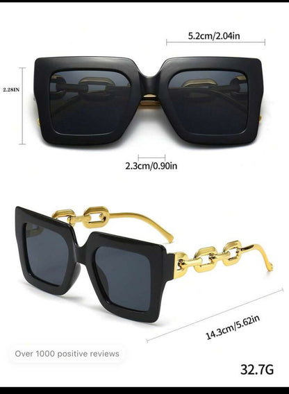 5pcs Big Frame Fashionable Women's Y2k Cute Summer Beach Travel Driving Sunglasses Elegant