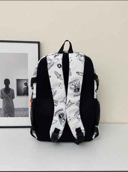 New Fashionable Cartoon Astronaut Pattern Backpack For Men Multifunctional School Bag School Bags Schoolbag School Backpack For School Daypack Laptop Bag Computer Bag Bookbag Rucksack Shoulder Bag Travel Bag Sport Bag College Bag School Supplies