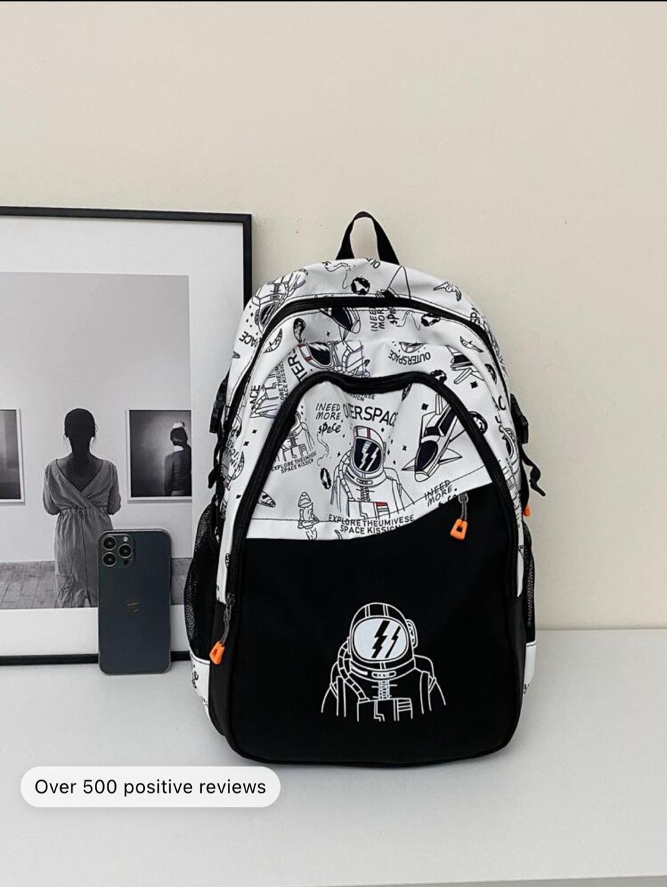 New Fashionable Cartoon Astronaut Pattern Backpack For Men Multifunctional School Bag School Bags Schoolbag School Backpack For School Daypack Laptop Bag Computer Bag Bookbag Rucksack Shoulder Bag Travel Bag Sport Bag College Bag School Supplies