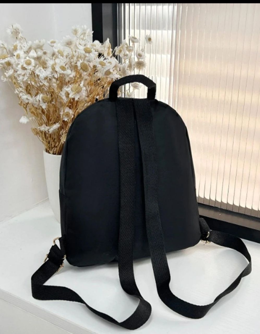 Small Casual Daypack Solid Color Zipper Adjustable-Strap School Backpack College Bag School Bag Back To School Laptop Backpack For School Large Backpack Black Bag Rucksack Fathers Day Gifts Summer Dad FreshmanFor Books Multi-Functional Dorm University