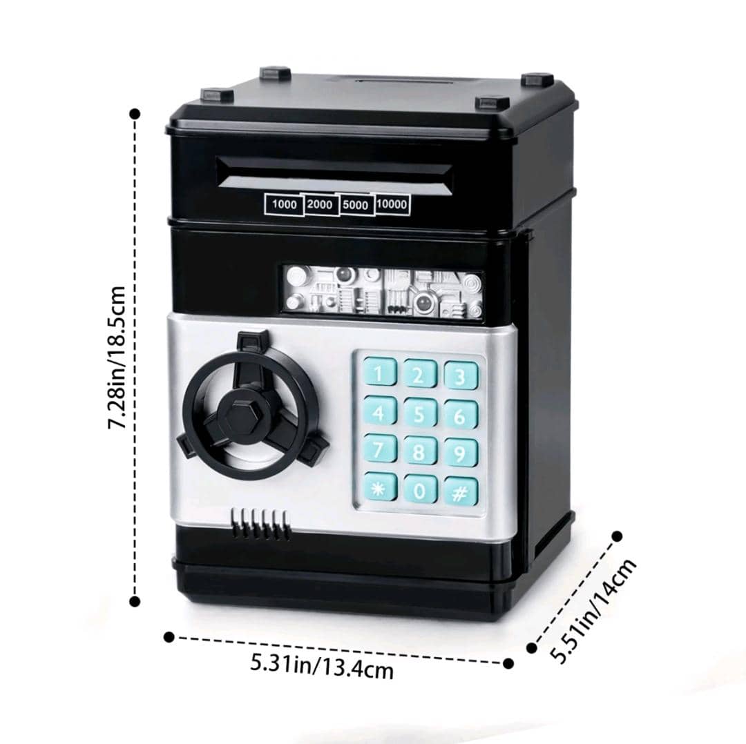 Piggy Bank Cash Coin Can ATM Bank Electronic Coin Money Bank Gift For Kids(Random Key Color)Some Parts Are Sent RandomSchool, Student,Stationery,School Supplies