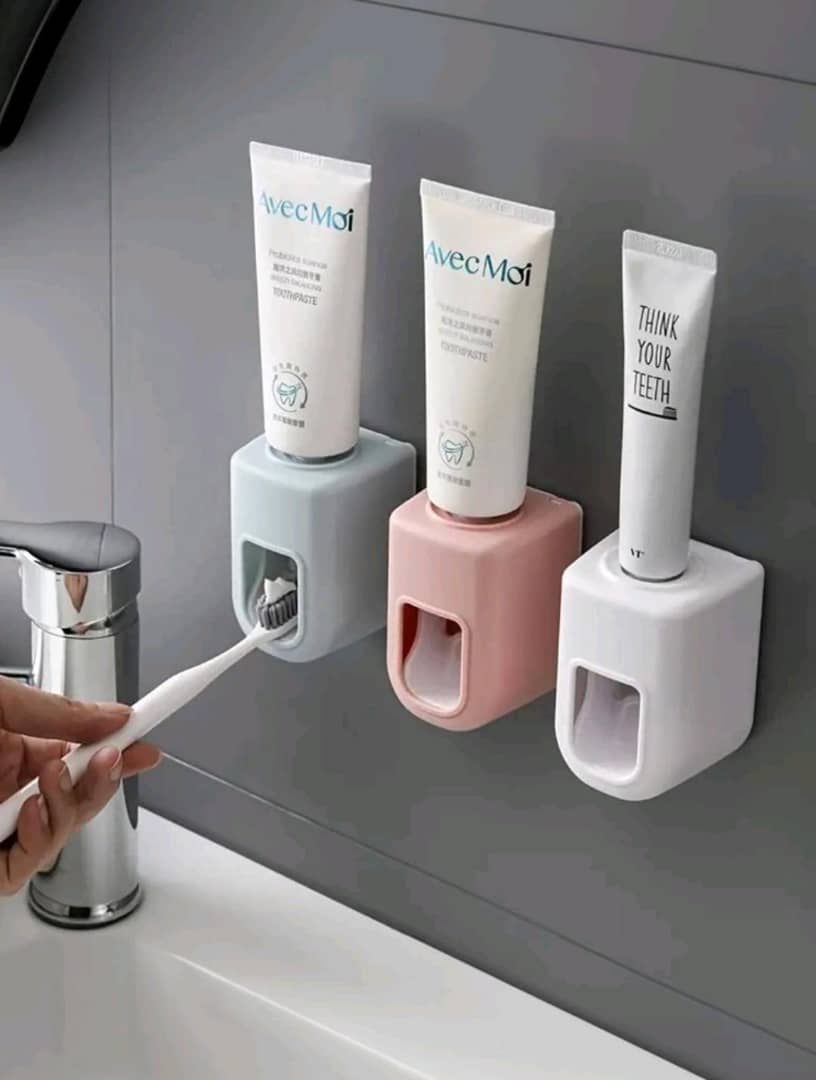 1pc Automatic Toothpaste Dispenser Wall Mounted With No Drilling Required