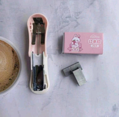 1pc Pink Mini Stapler Set