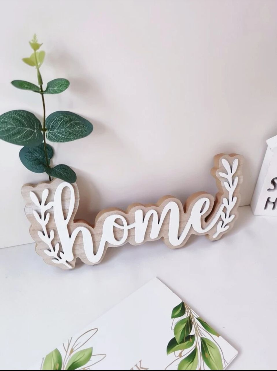 1pc Wooden Letter Pattern Hanging Decoration