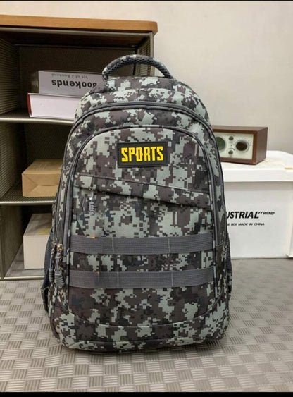 Camouflage Printed Large Capacity Men's Backpack, Student Backpack, Multifunctional Computer Leopard Men's Fashionable Travel Bag School Backpack Back To School Students Commute Book Bag School Bag For Books