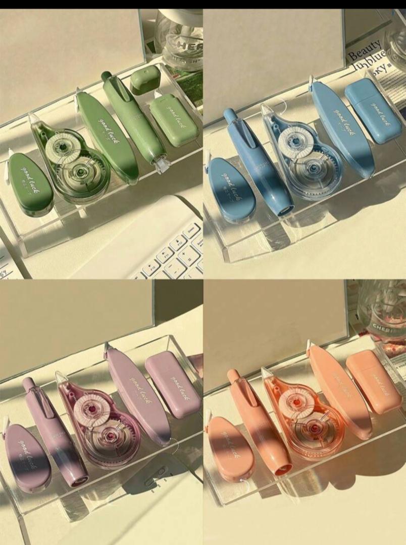 Set Ombre Correction Tape Set, High Value Practical Students' Correction Band With Low Breakage Rate