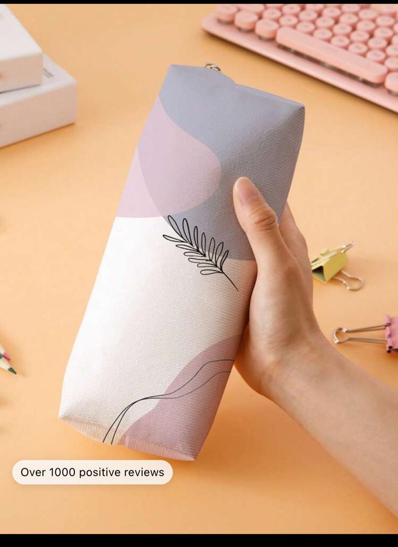 1pc Leaf Pattern Pencil Case