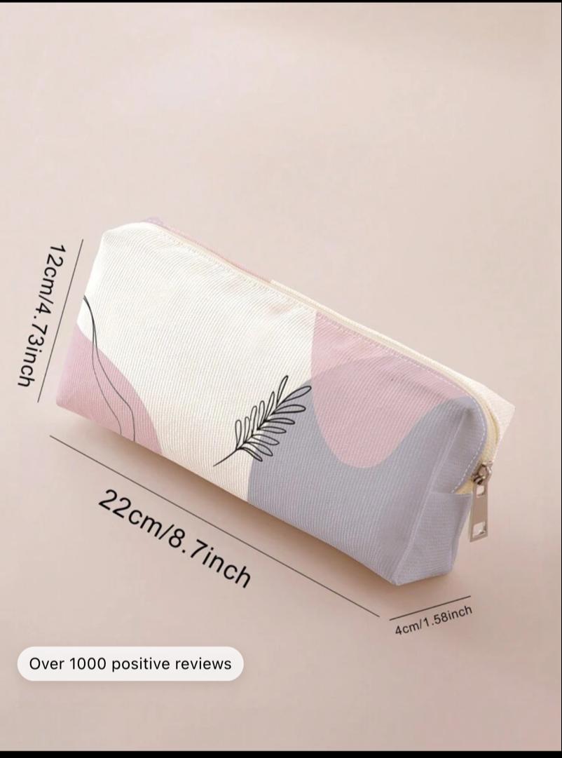 1pc Leaf Pattern Pencil Case