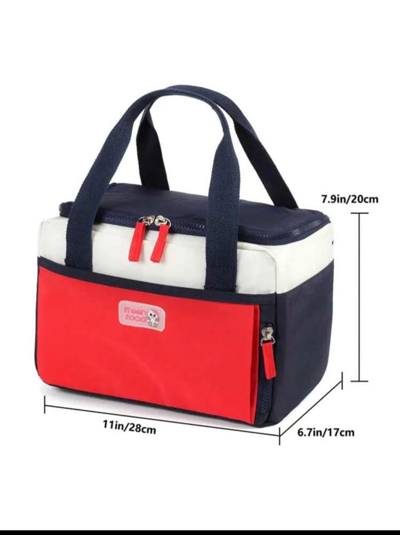 Fashionable New Model Mommy Lunch Bag For Work With Foil Insulation Layer And Aluminum Handle, Portable Outdoor Picnic Handbag School Organizer Bags Teacher Storage Bags Classroom Bags Classroom Organizer Bags