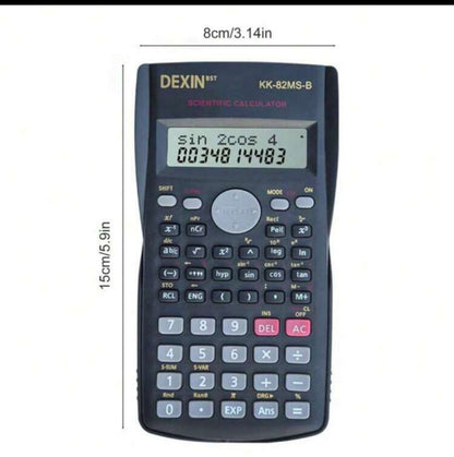 1pc Battery Model Multifunctional Scientific Calculator Function Machine 240 Functions Double-Line Display Special For Student Examination Factory Price Economic Pack