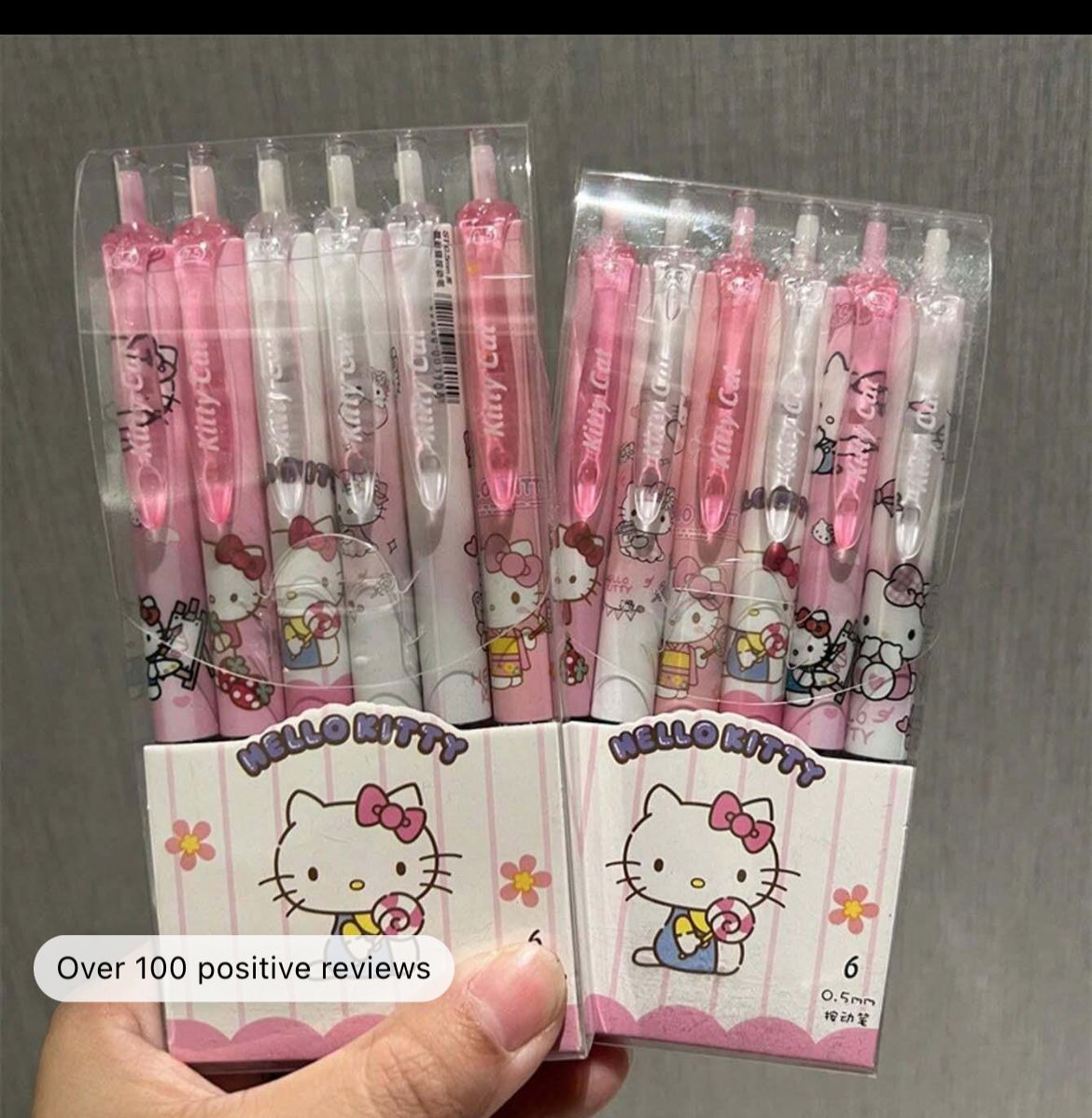 6-Piece Gel Pens - 0.55Mm Fine Point Melody Designs - Cute Cartoon Retractable Writing Instruments For School And Office.