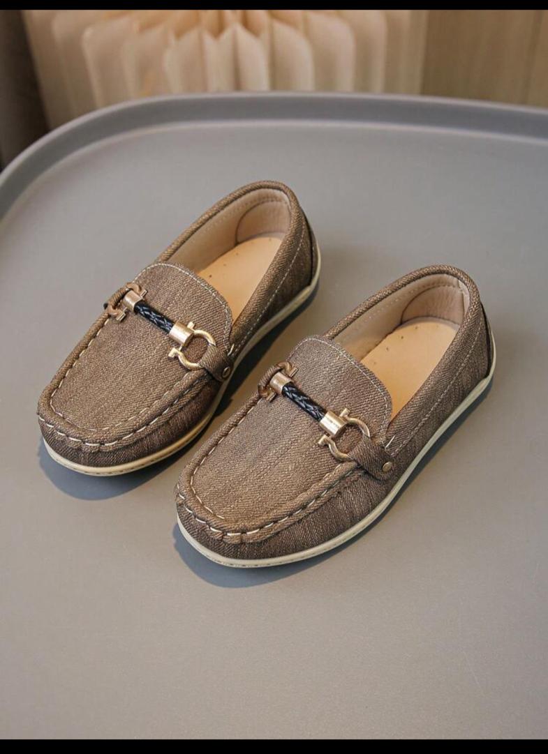 Fashionable Boy Slip-On Loafers, Suitable For All Seasons, Casual, Comfortable, Versatile And Flat