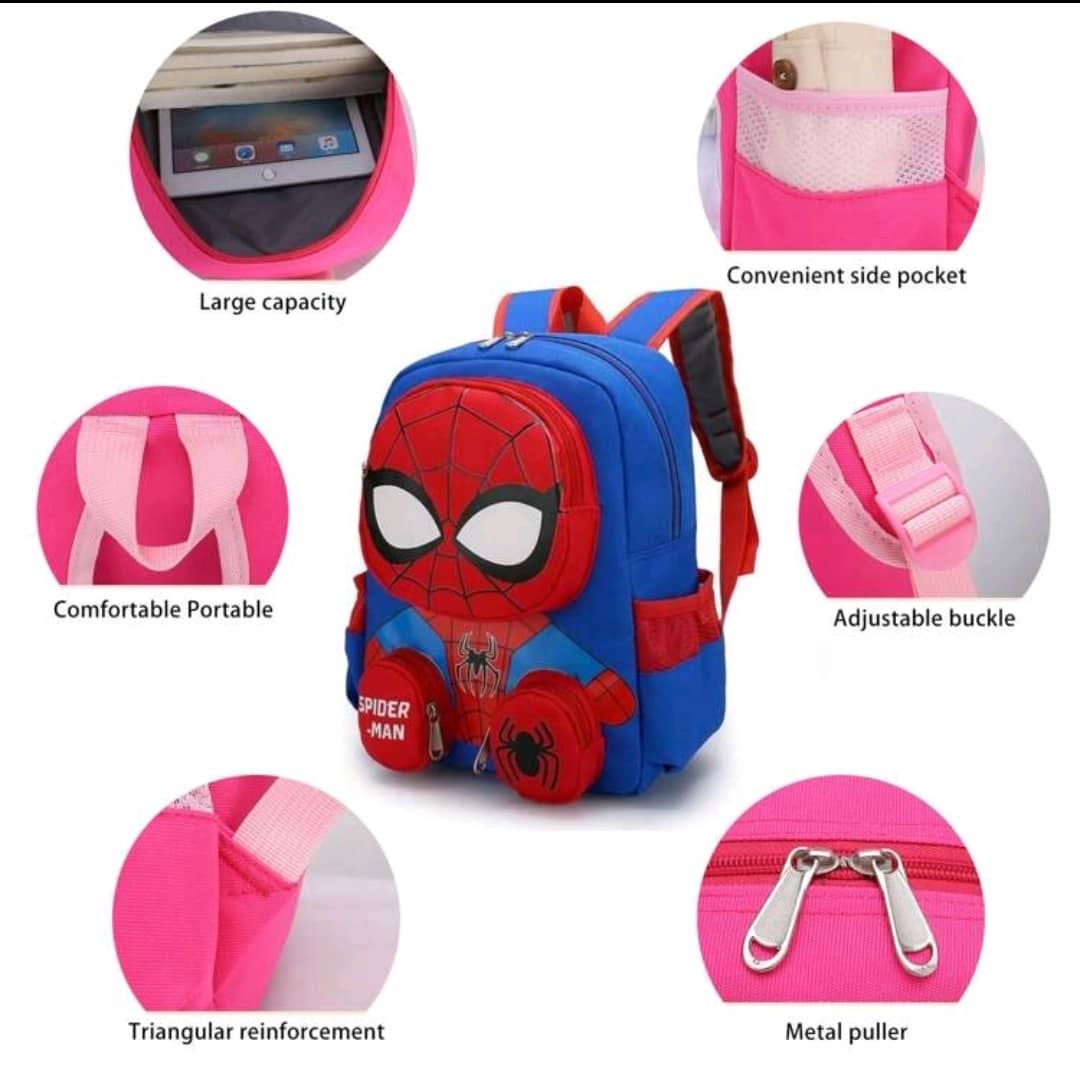 Spiderman Backpack,  Large Capacity Foldable Outdoors Daypack, Gift For Christmas/Thanksgiving/Birthday/Valentine's Day Party Favors(Navy Blue)