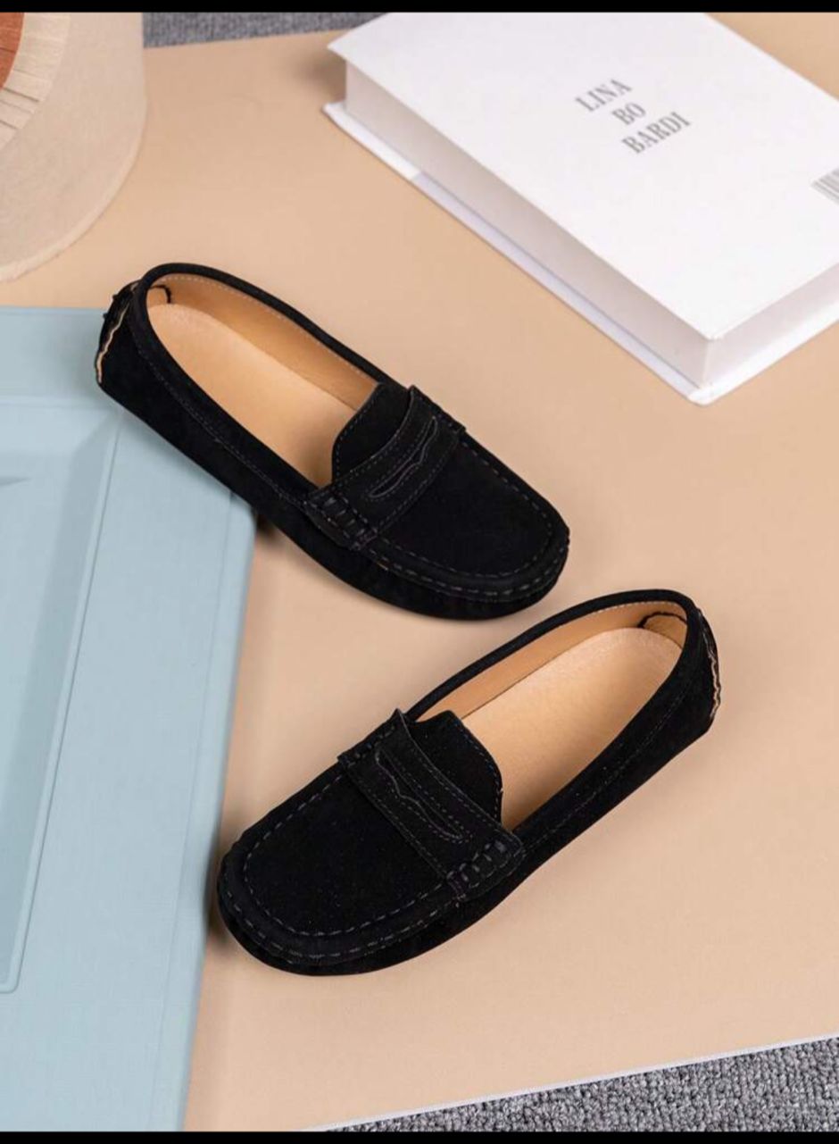 Children Spring/Autumn Loafers, Fashionable And Versatile Soft Shoes With Non-Slip Flat Sole, Suitable For Daily Wear, Dressing Up, Queue Performance, Multi-Scene Use, Back-To-School Season, Campus Students Shoes