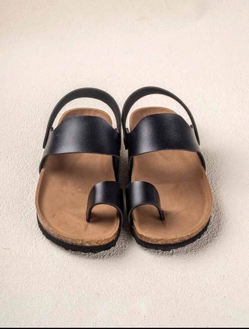 1pair Children's Flat Sandals, Trendy & Minimalist Style