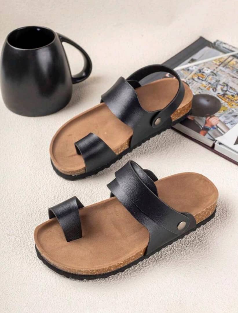 1pair Children's Flat Sandals, Trendy & Minimalist Style