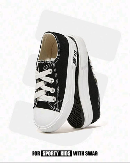 JNSQ Fashionable Basic Spring/Summer Casual Style High-Top Vulcanized Canvas Shoes For Kids