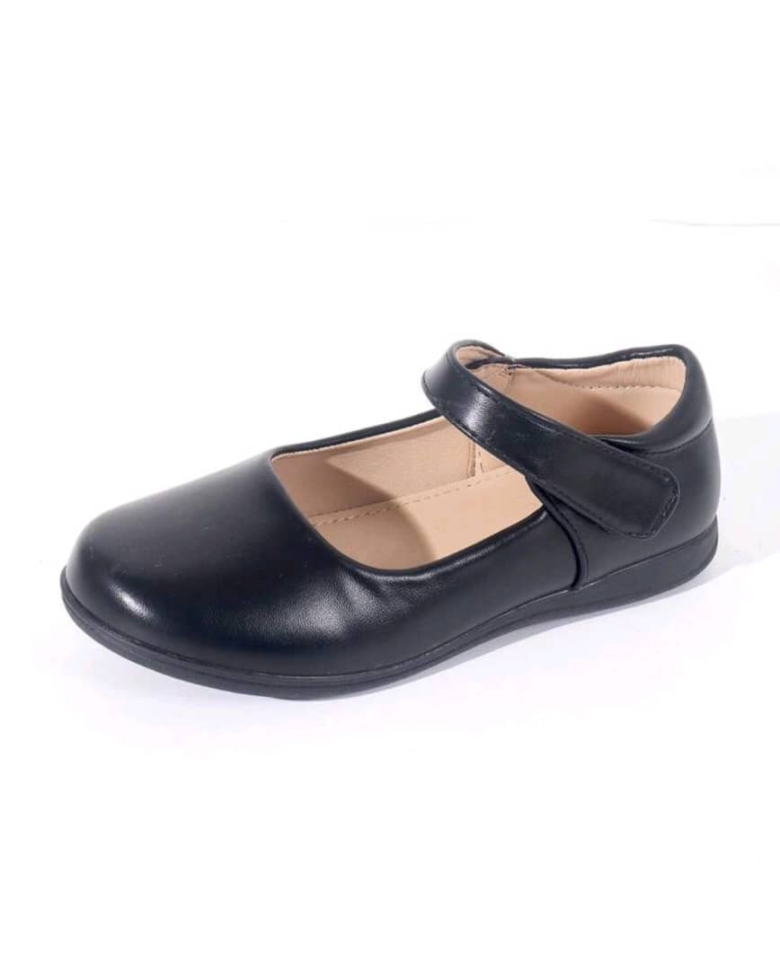 1pair Girls' Pu Leather Solid Color Performance Shoes, British Fashion Dress Shoes, Princess Shoes