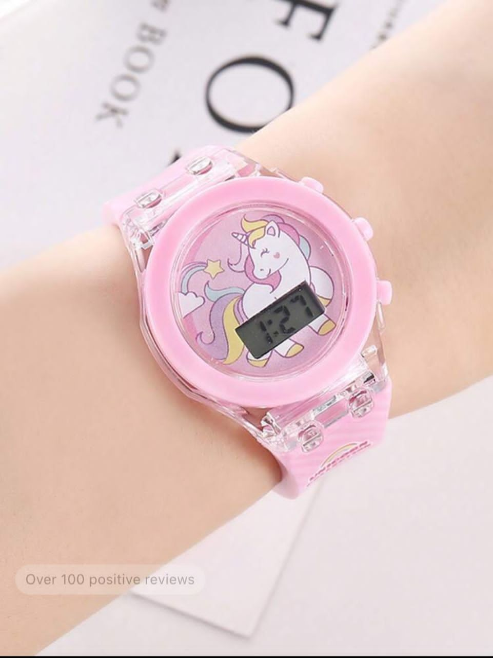 Cartoon Electronic Watch For Kids, Light-Up Watch Toy, Cute And Beautiful