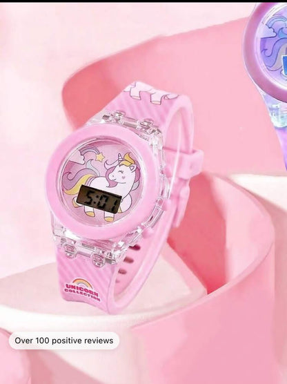 Cartoon Electronic Watch For Kids, Light-Up Watch Toy, Cute And Beautiful