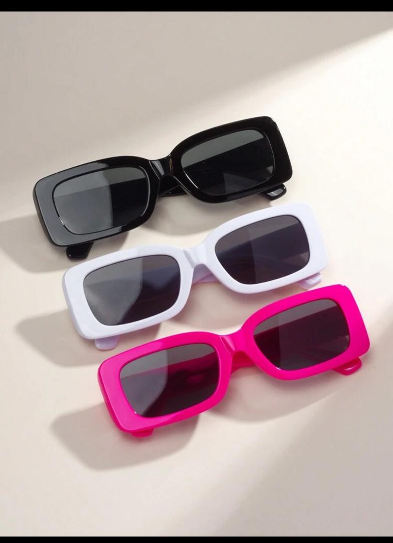 3pairs Kids' Fashionable Square Shaped Fashion Glasses