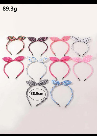 10pcs Toddler Girls Star Print Headband