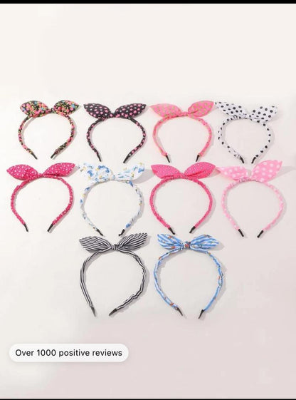 10pcs Toddler Girls Star Print Headband