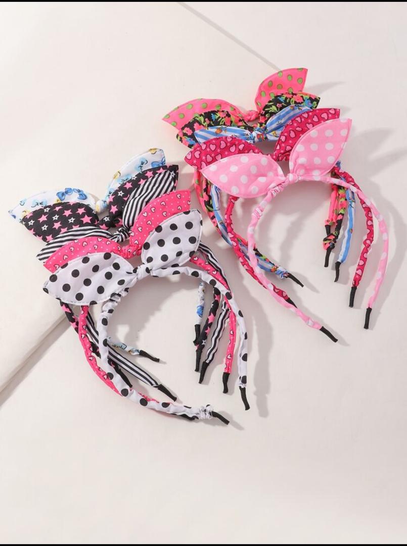 10pcs Toddler Girls Star Print Headband