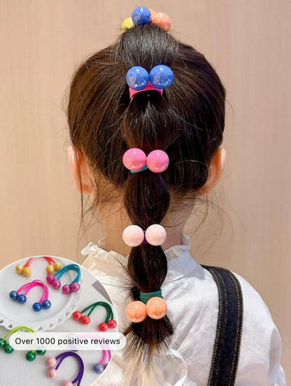 14pcs Colorful Hair Ties And Hairbands Set For Girls' Everyday Use