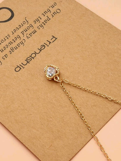 Cubic Zirconia Pendant Necklace