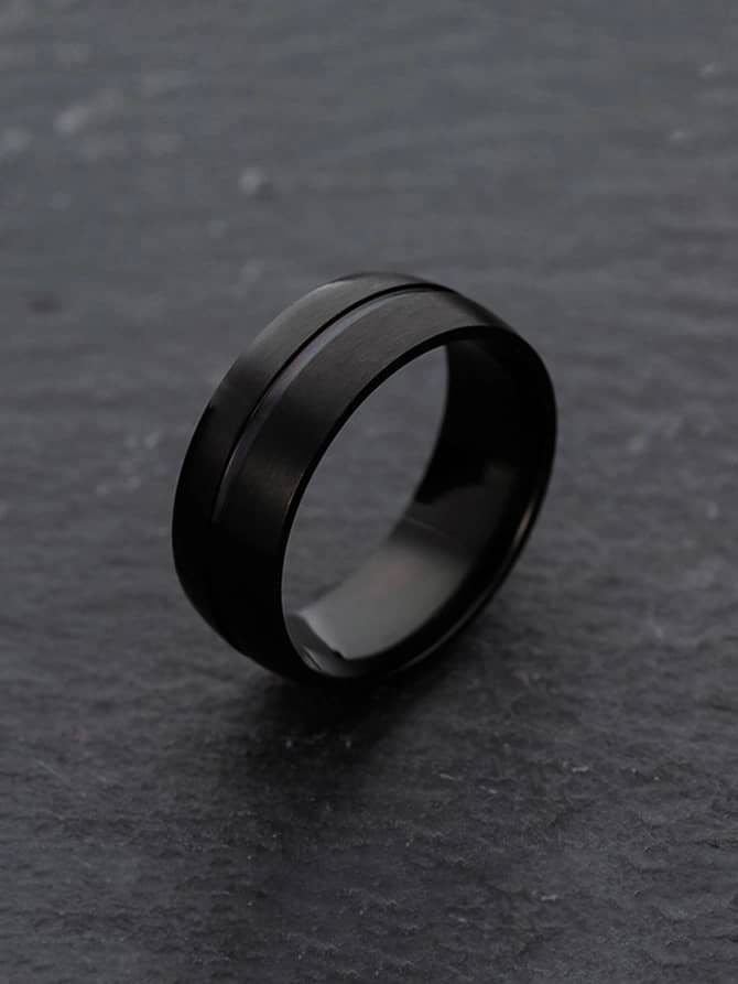 Men Minimalist Ring.