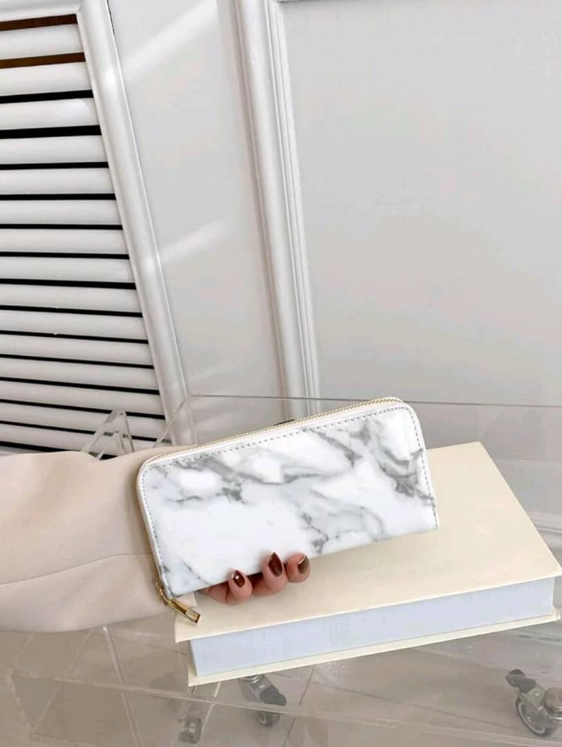 Marble Pattern Long Wallet Checkbook Cover Slim Portable,Money,Cash White-Collar Workers,For Female,For Women College,Work, Business, Commute,Office,For Anniversary,For Lover,For Birthday Gift,On Valentine Day Gift, Gift