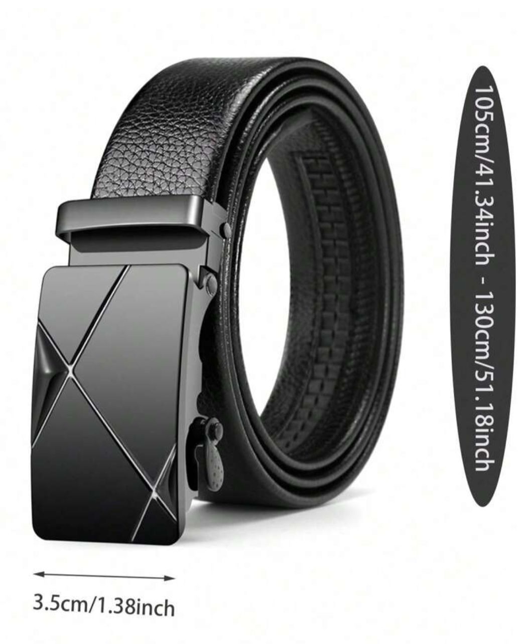 1pc Men Automatic Buckle Casual Belt For Daily Life Work