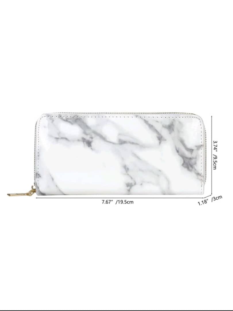 Marble Pattern Long Wallet Checkbook Cover Slim Portable,Money,Cash White-Collar Workers,For Female,For Women College,Work, Business, Commute,Office,For Anniversary,For Lover,For Birthday Gift,On Valentine Day Gift, Gift