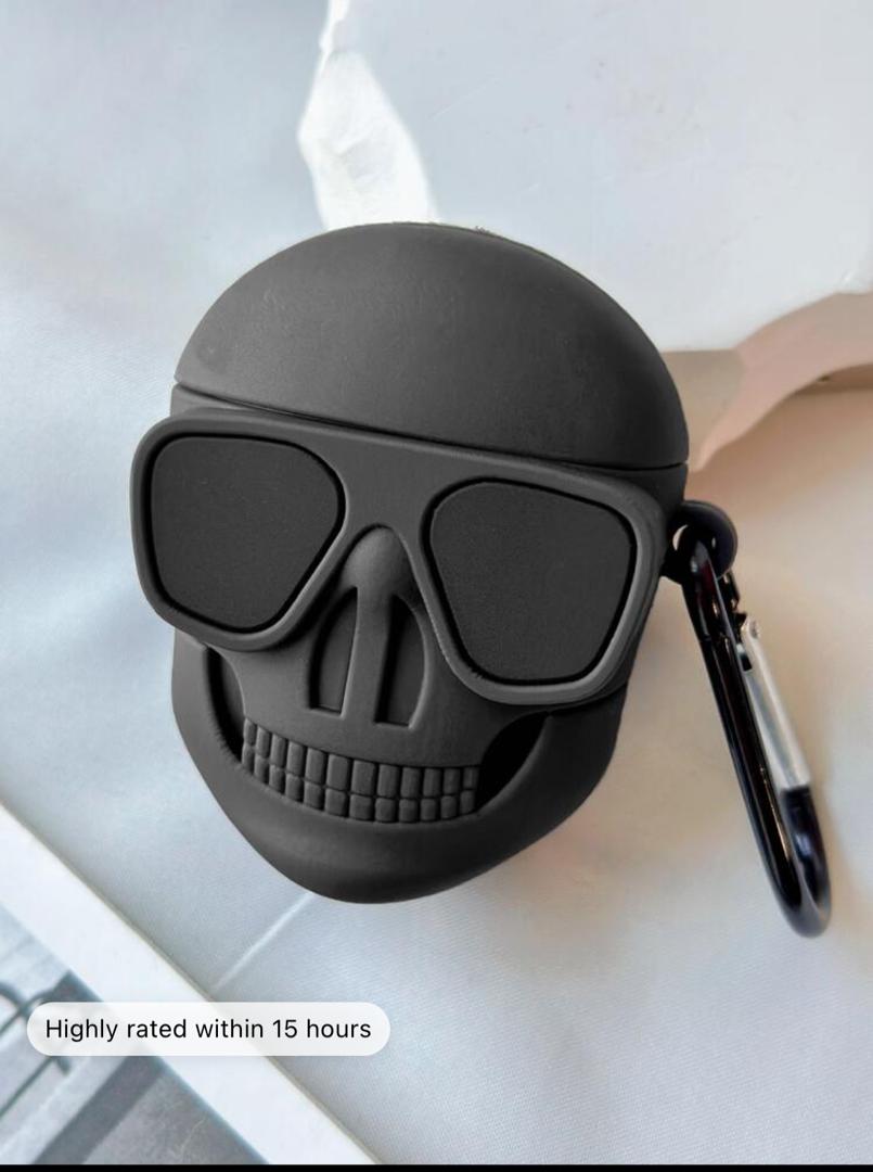 Funny Skeleton Design Case Compatible With AirPods Comptible With Airpods1/2 AirPods Pro Grunge