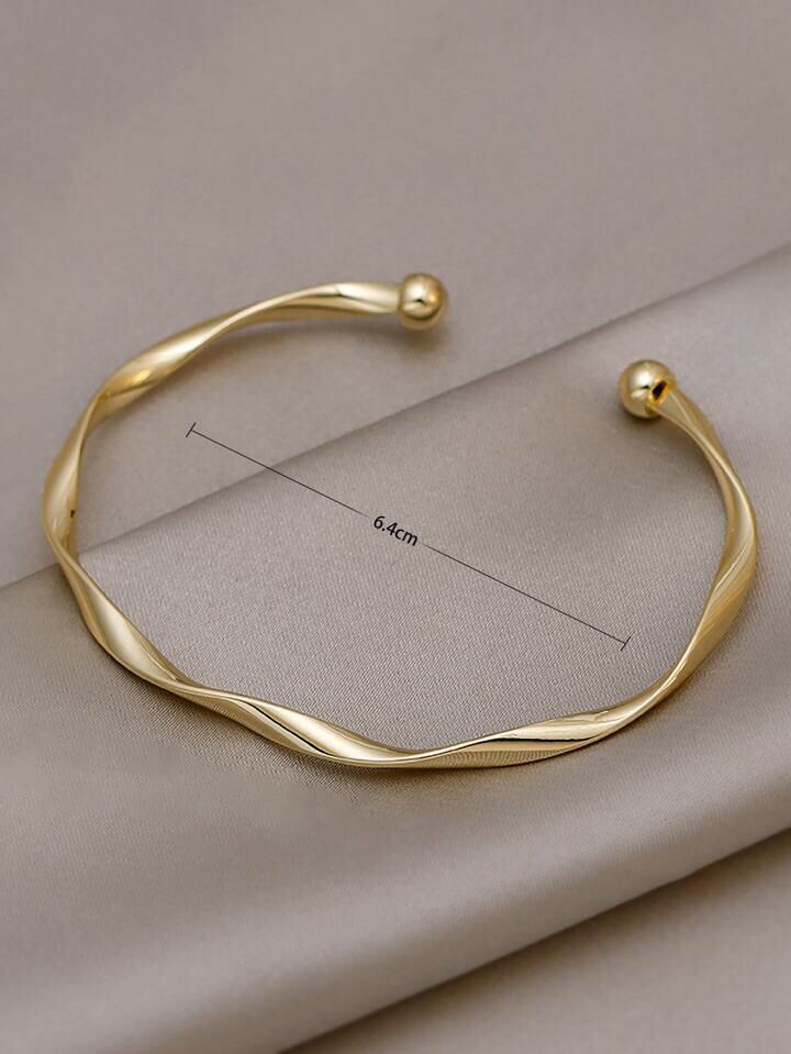 Twist Design Cuff Bangle