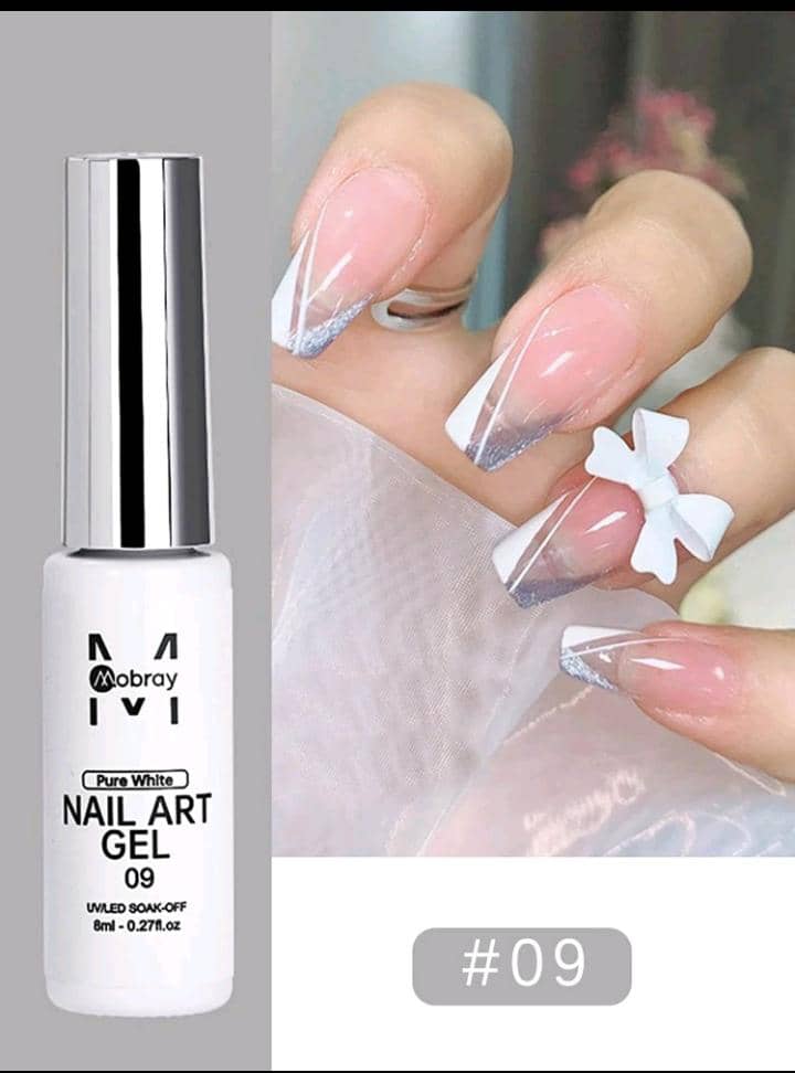 8Ml Color Nail Polish Puller Glue 12 Pack Nail Art Gel Polish Semi-Permanent Polishing Nails Uv Manicure Tools For Nail Art Designs Abstract Lines Pen For Painting Draw Nail Art equipment.