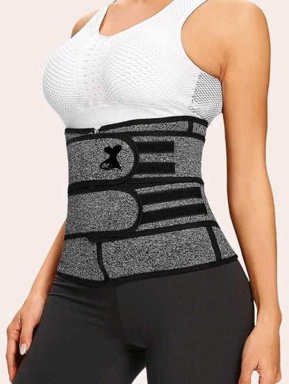 Synthetic Rubber Double Waist Belt Strong Hook-And-Loop Fastener Sports Yoga Fitness Corset Shapewear Waist Trainer Corset